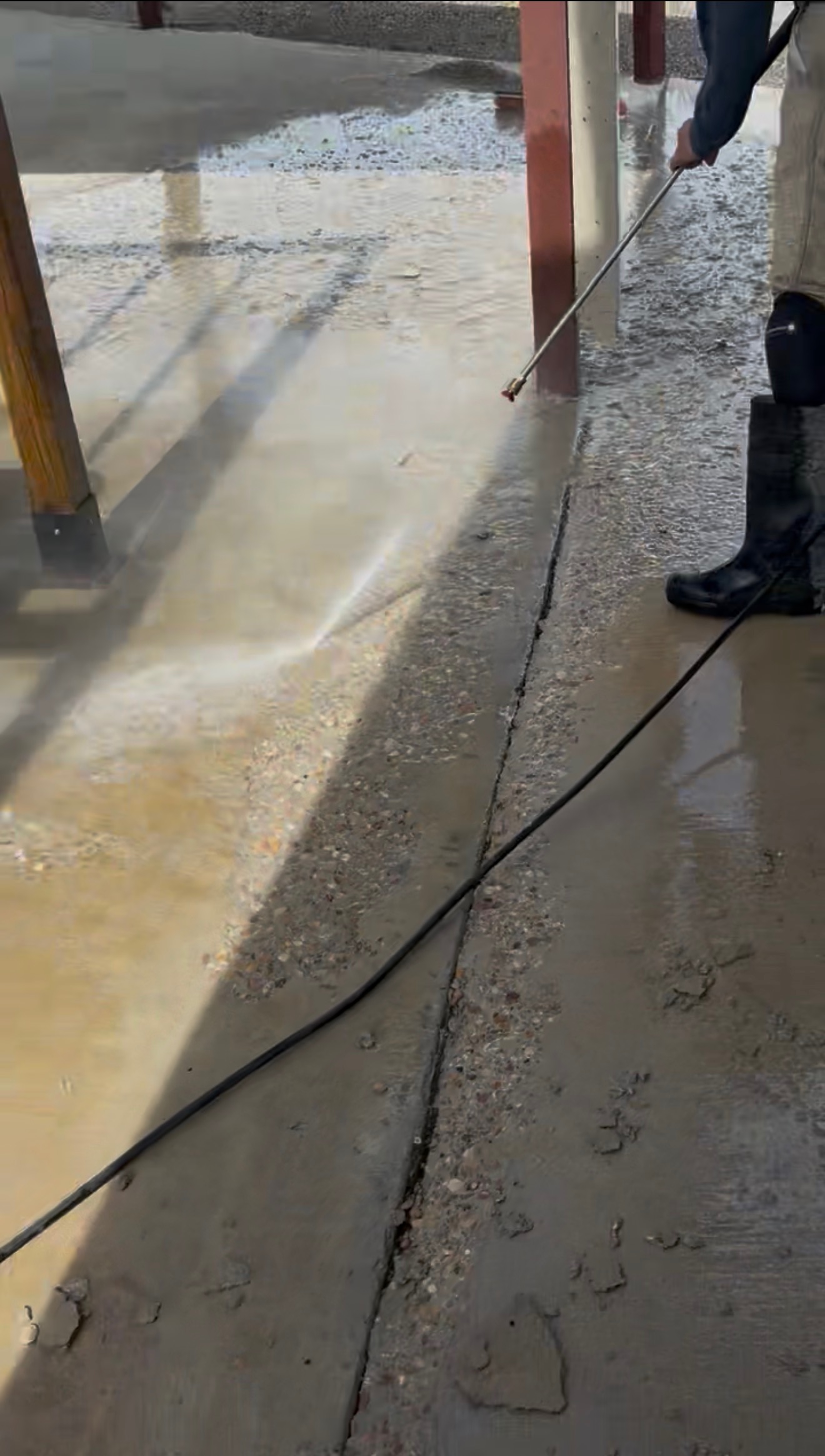 Screenshot detail of the Hubbard concrete resurfacing and patio finish