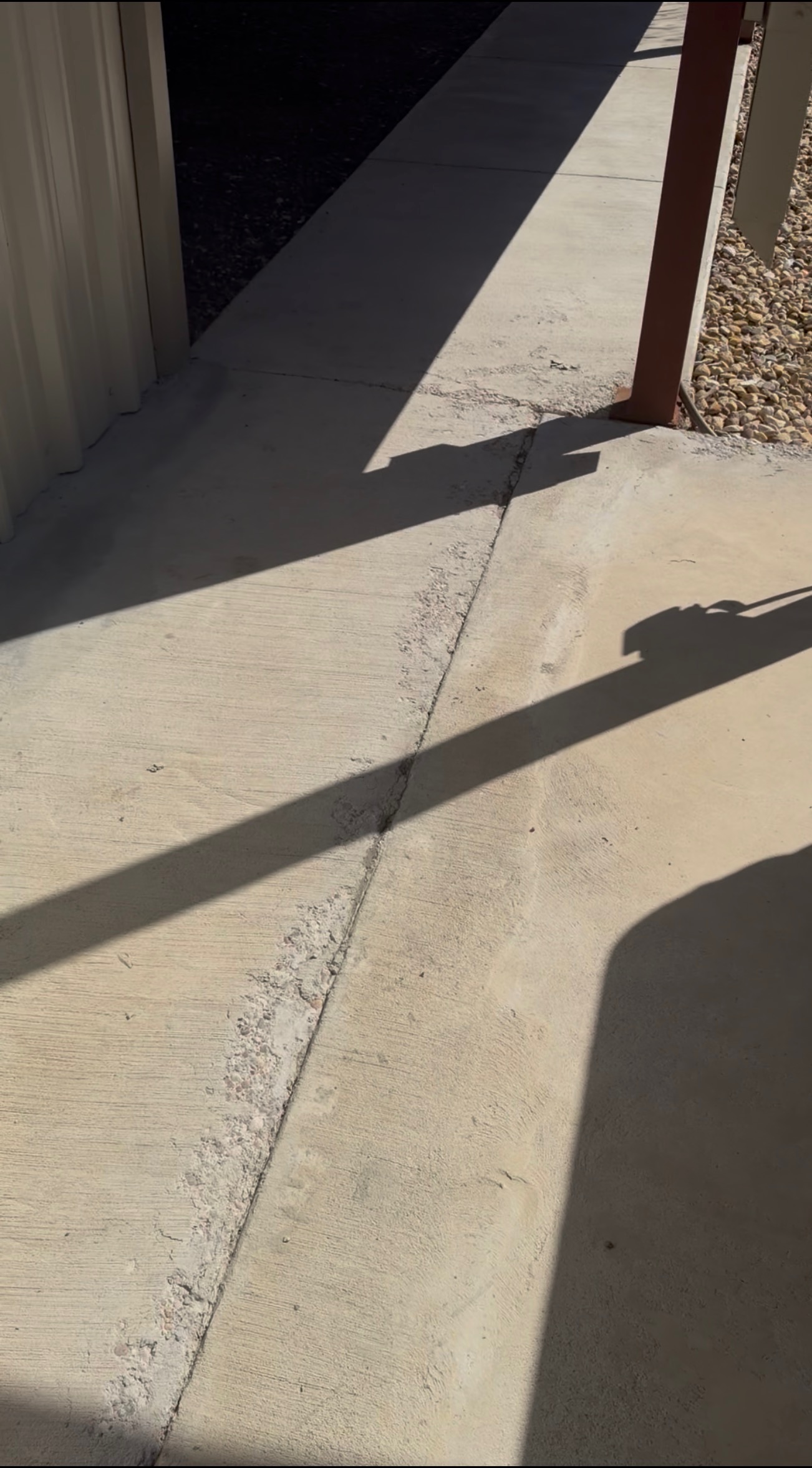 Screenshot of the completed concrete resurfacing around the Hubbard property