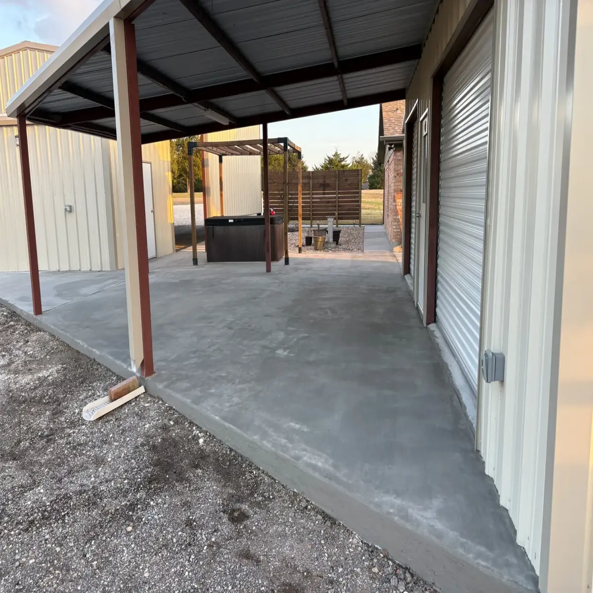 Concrete Patios in Waco, TX photo 1: Covered Patio Flatwork in Waco Area