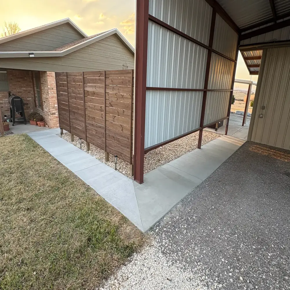 Concrete Patios in Waco, TX photo 2: Covered Patio Flatwork in Waco Area