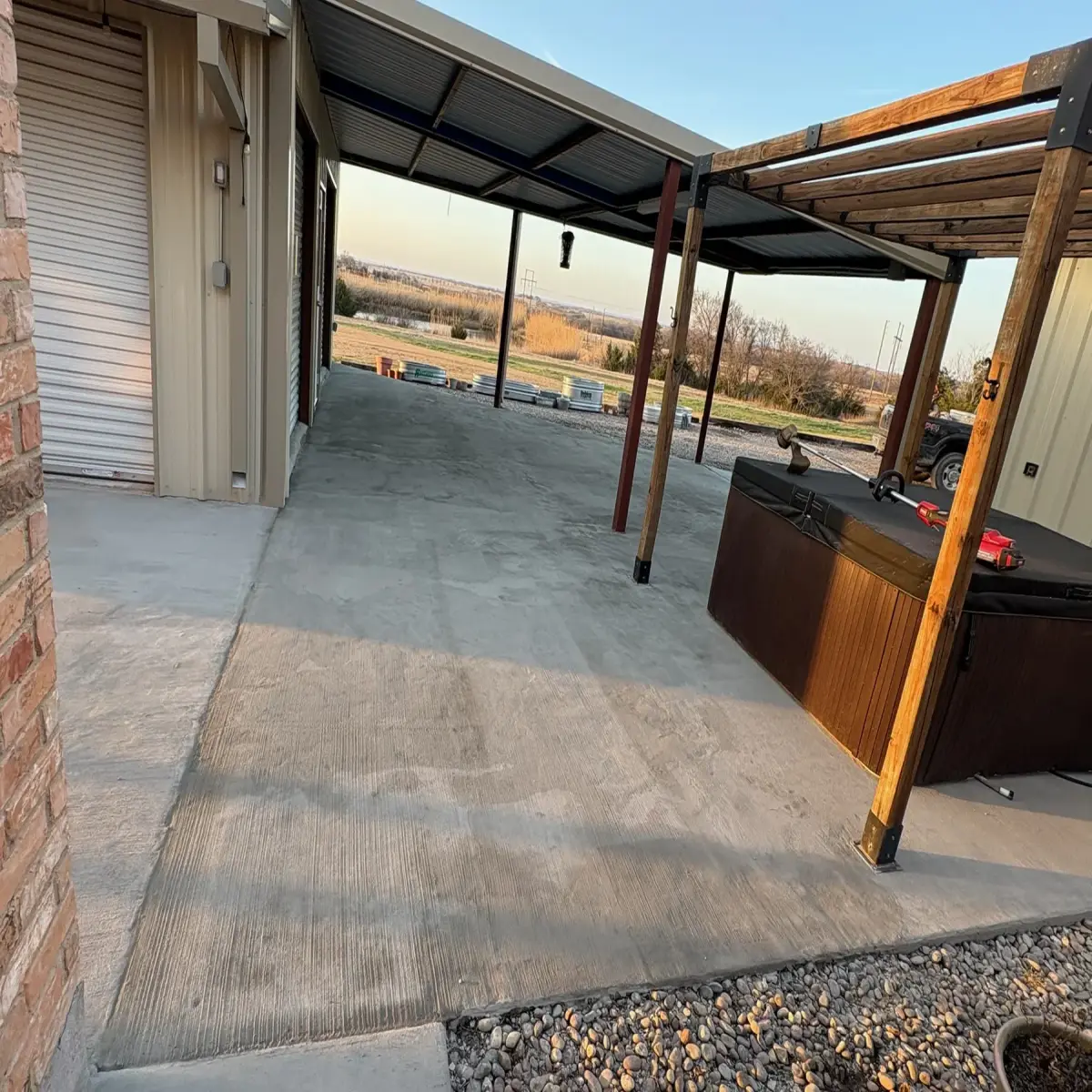 Concrete Patios in Waco, TX photo 3: Covered Patio Flatwork in Waco Area