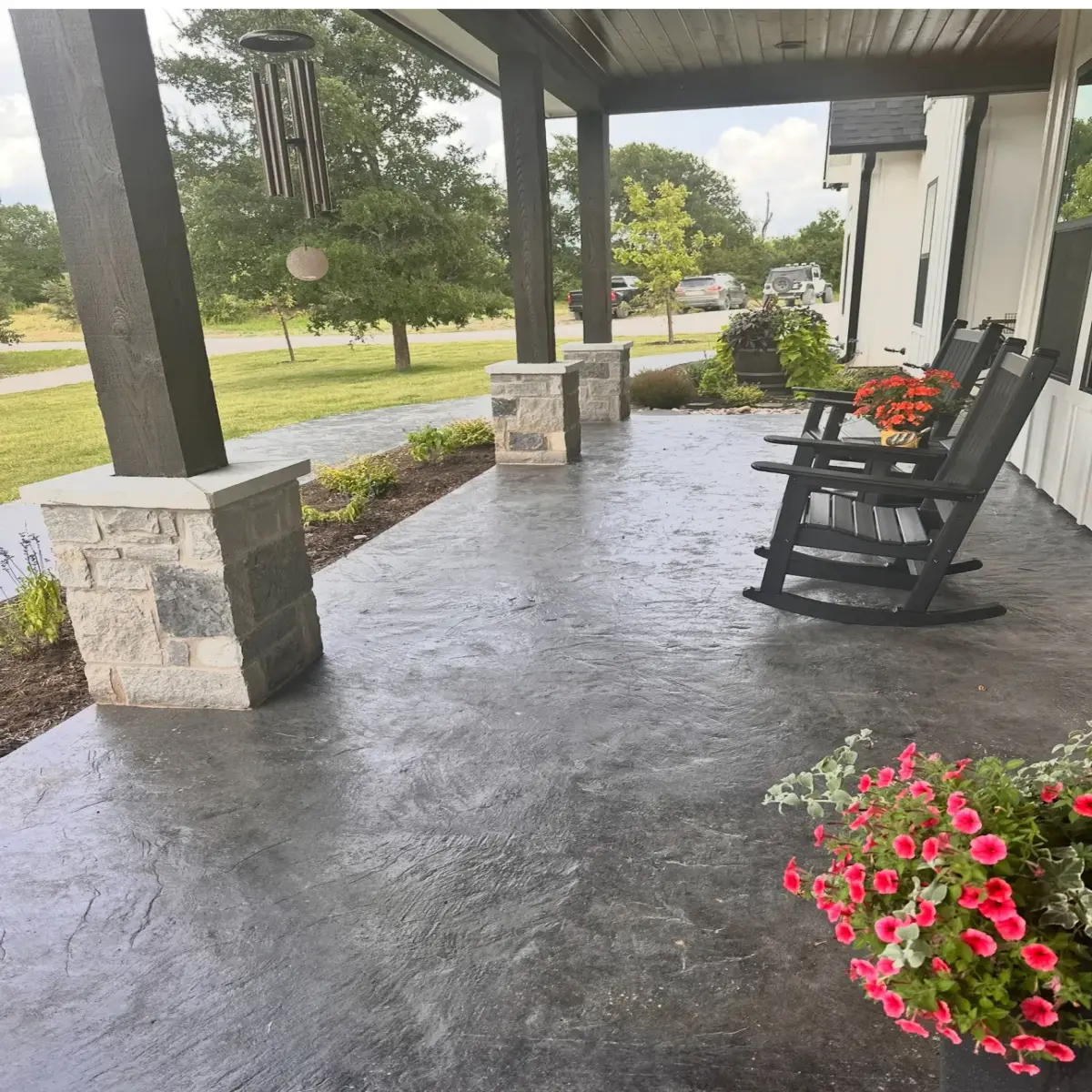 Concrete Patios in Waco, TX photo 6: Covered Patio Flatwork in Waco Area