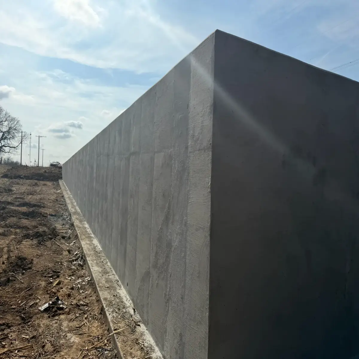 Foundation Repair in Waco, TX photo 1: Retaining Wall Concrete Work in Central Texas