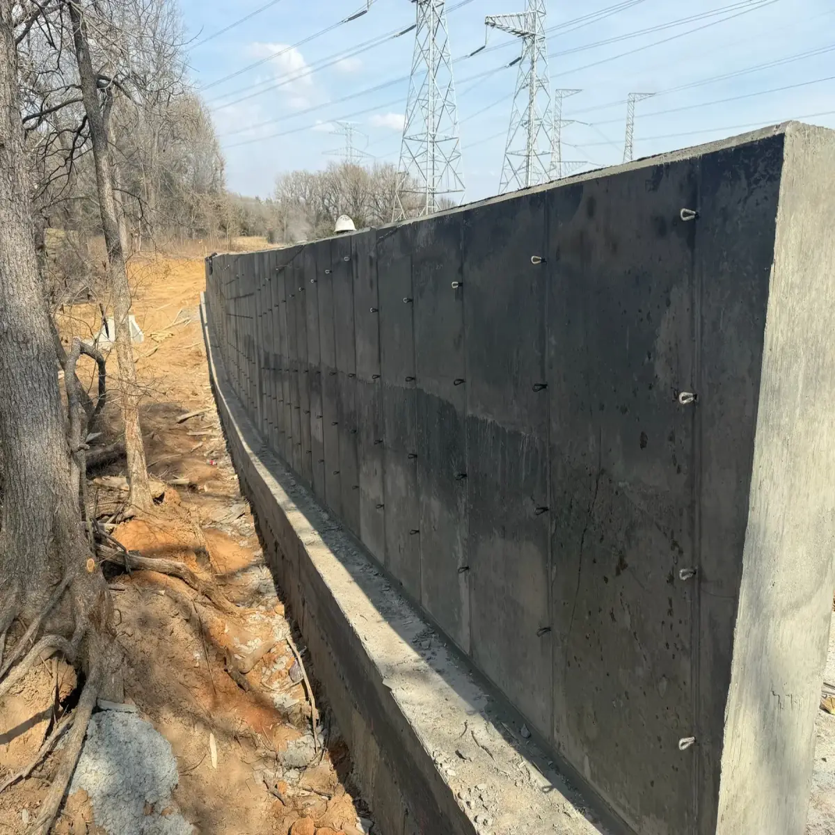 Foundation Repair in Waco, TX photo 3: Retaining Wall Concrete Work in Central Texas