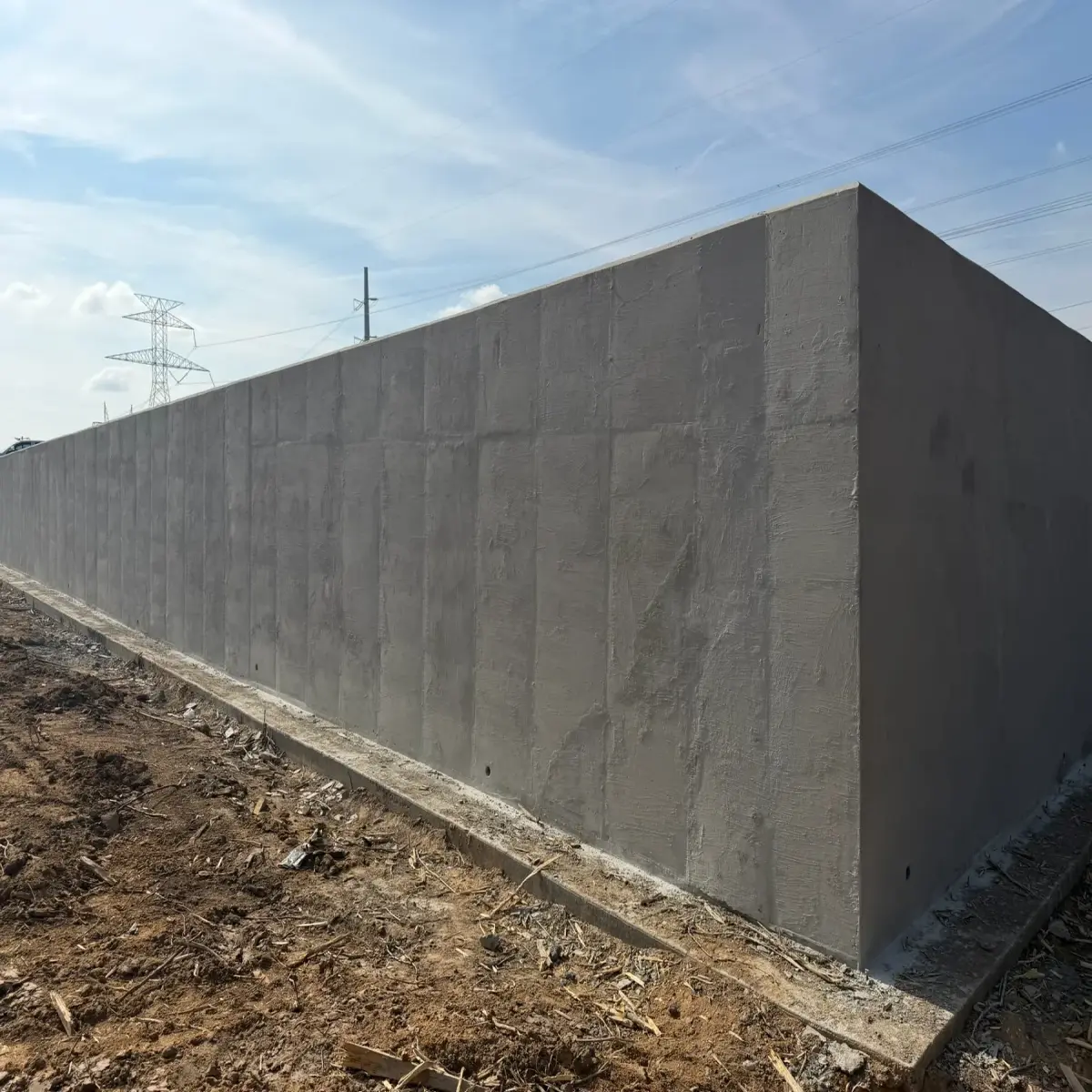 Foundation Repair in Waco, TX photo 5: Retaining Wall Concrete Work in Central Texas