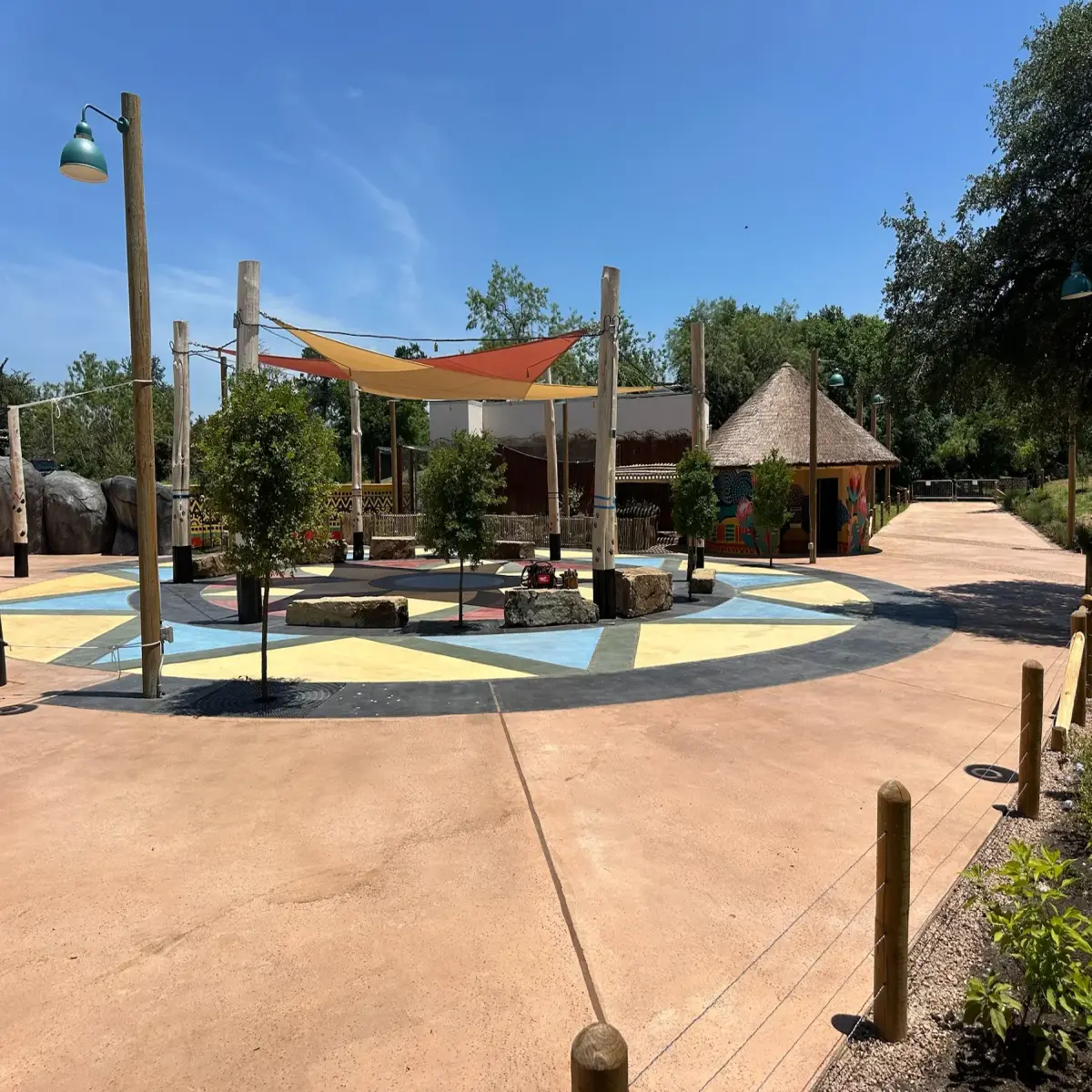Sports Court Coating in Waco, TX photo 4: Decorative Court Surfacing in Central Texas