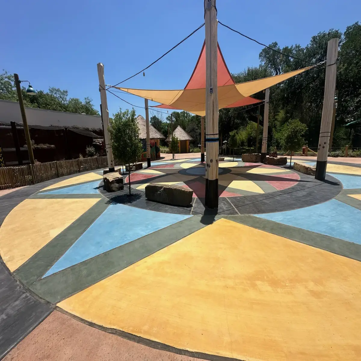 Sports Court Coating in Waco, TX photo 5: Decorative Court Surfacing in Central Texas